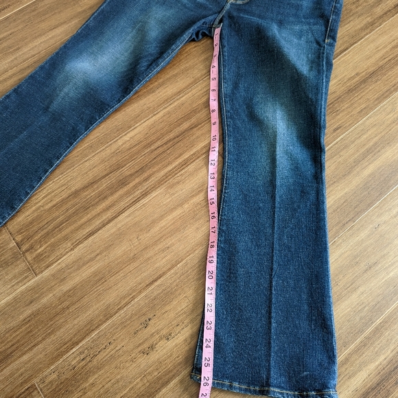 Frame Denim Le Crop Mini Boot Sidewinder Dark Wash Size 30 - Picture 11 of 15